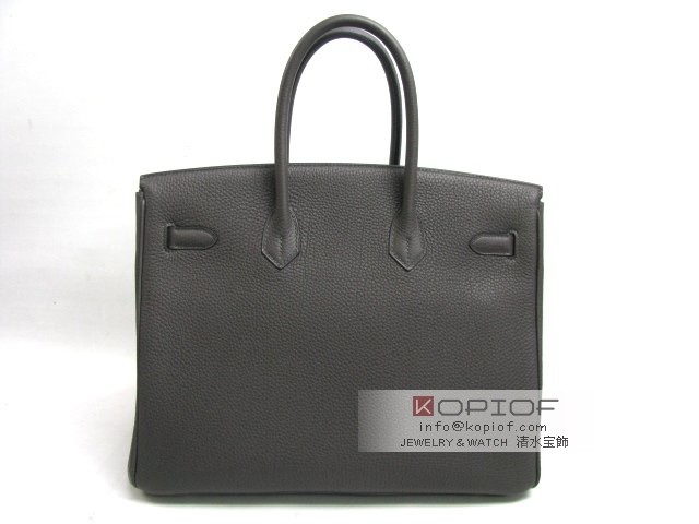 エルメス バーキン35 トゴ グラファイト(金具:シルバー) her468